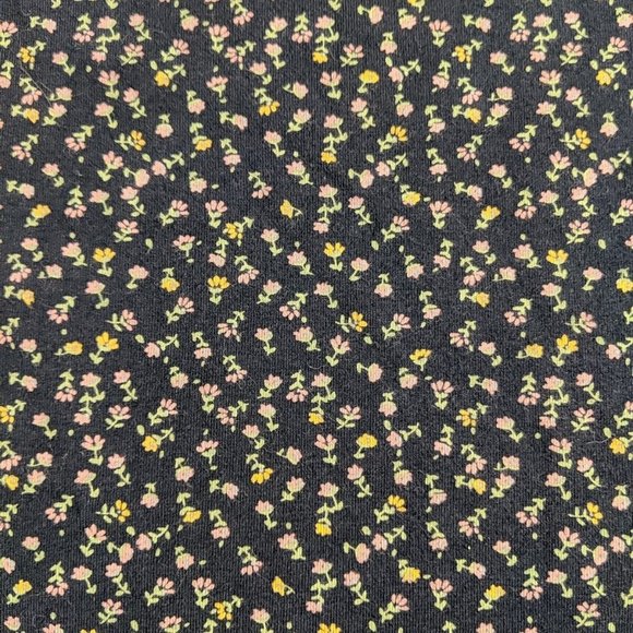 J Crew Navy Blue Floral Flower Pink 3/4 length Sleeves Shirt Top Square small s - Picture 3 of 11